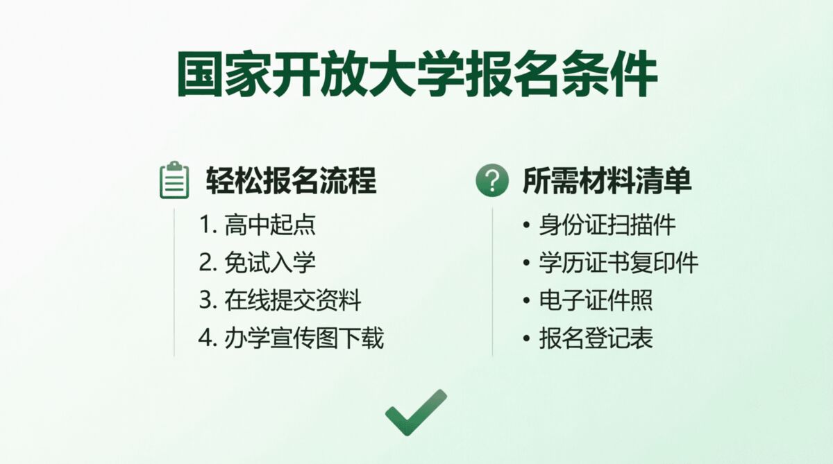 国家开放大学报名条件是什么?