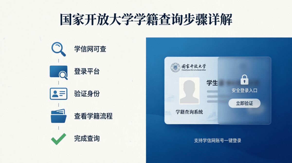 国家开放大学学籍注册后如何查询？
