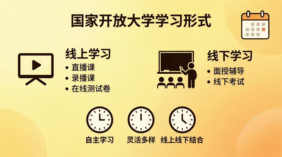 国家开放大学学习形式与考试方式