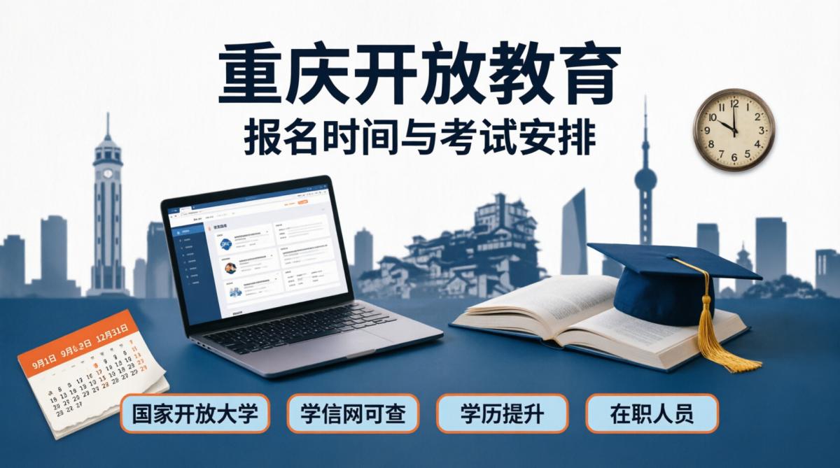 重庆开放教育的报名时间与考试安排
