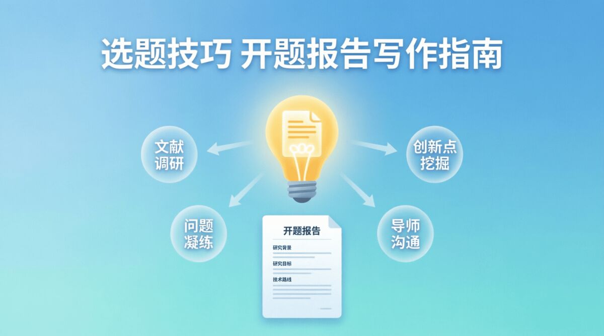 毕业论文选题技巧与开题报告写作