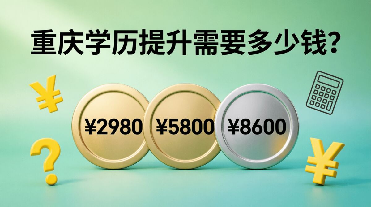 重庆学历提升需要多少钱?