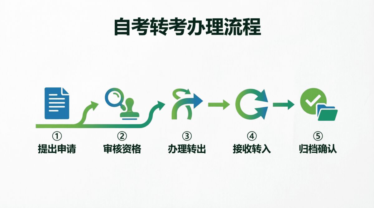 重庆自考转考办理流程