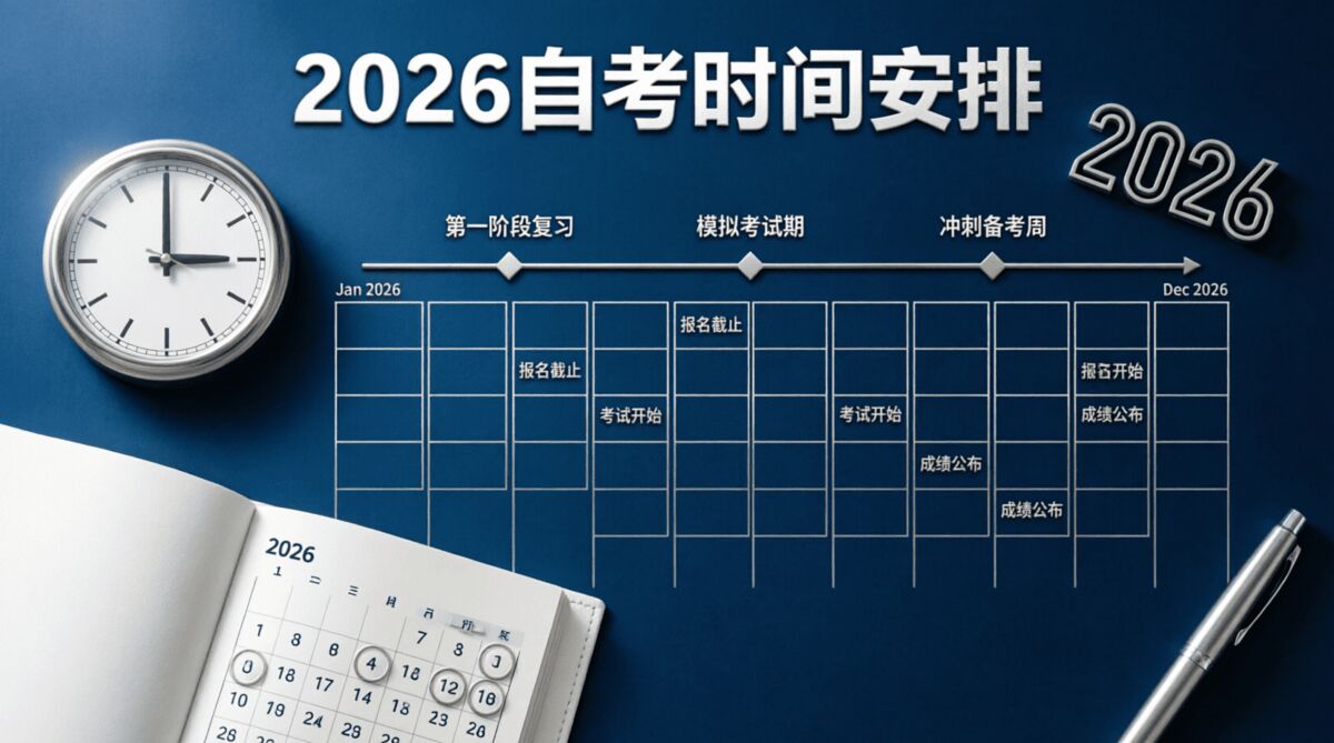 重庆自考报名时间及考试时间