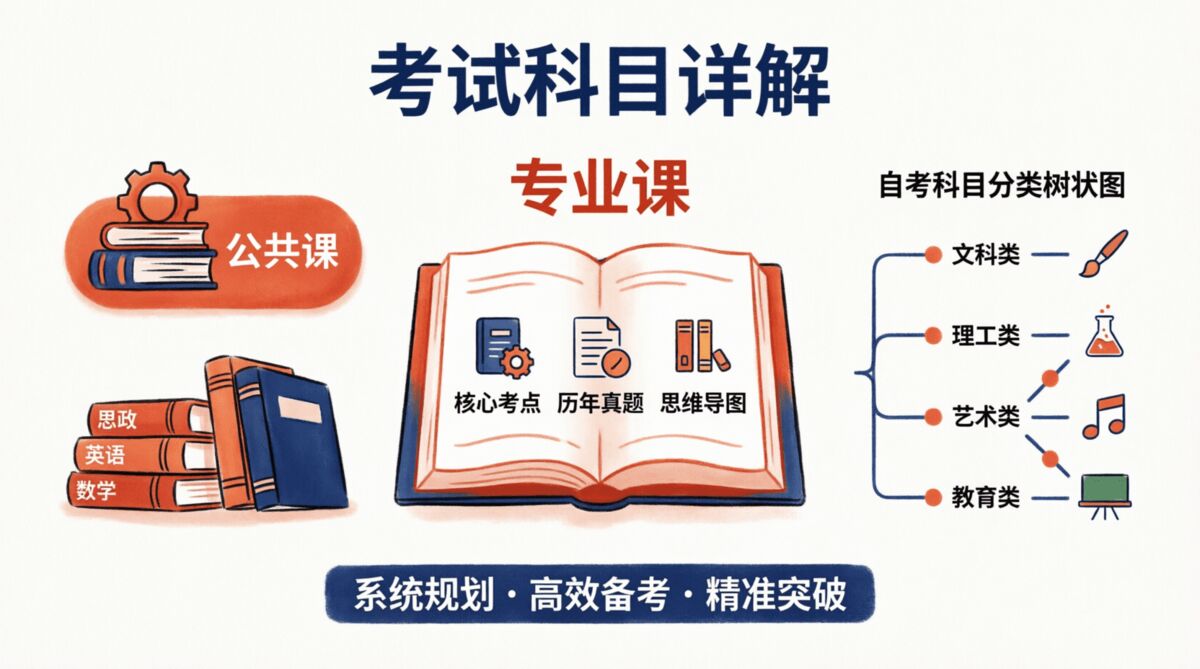重庆自考考试科目有哪些？