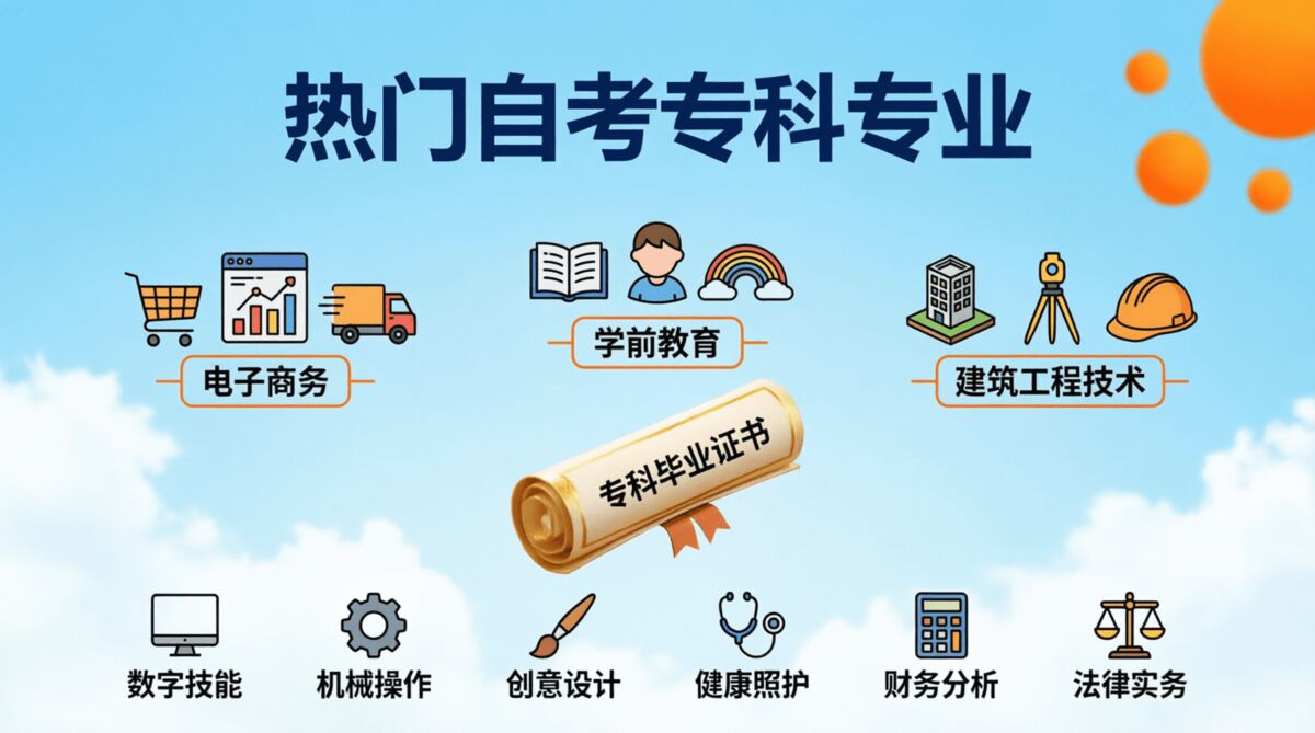 重庆自考专科有哪些专业？