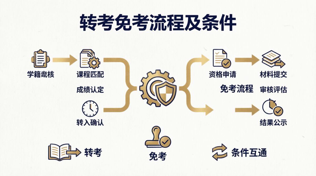 重庆自考转考免考怎么办理？
